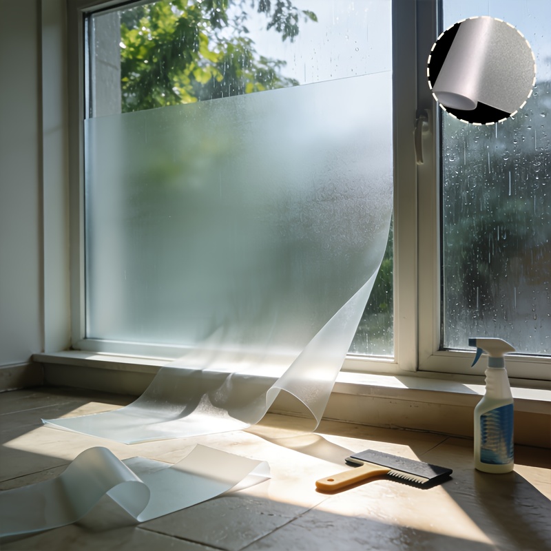マットな質感のプライバシーウィンドウフィルム、静電気で貼り付 - Privacy Screen Protector のレビューと価格