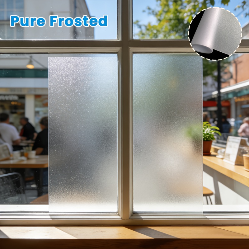 マットな質感のプライバシーウィンドウフィルム、静電気で貼り付 - Privacy Screen Protector のレビューと価格
