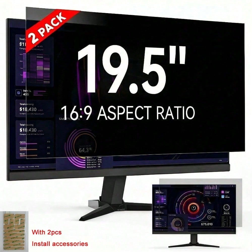 [2枚組] 19.5インチ 16:9 コンピューター用プライ - Privacy Filter 2Pack のレビューと価格
