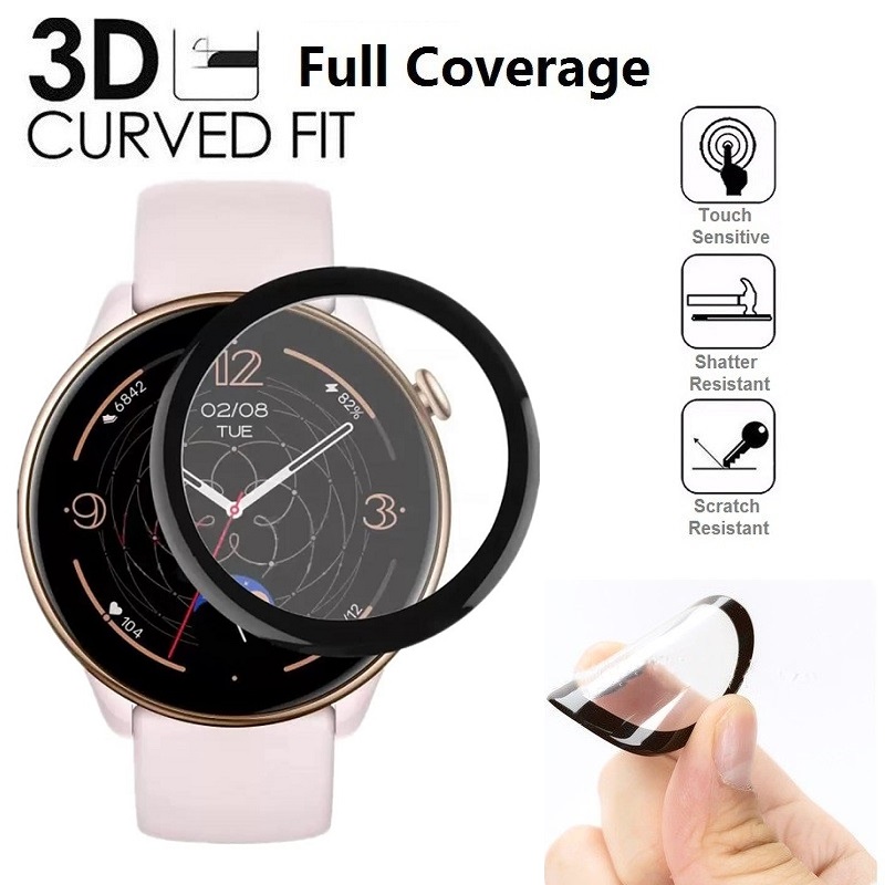Amazfit Gtr mini用の3D曲面スクリーンプロテ - Curved Edge Screen のレビューと価格